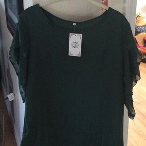 New Dark Green Blouse